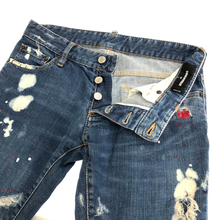 ユニセックス】Dsquared2 ディースクエアード デニム パンツ 44 ブルー 