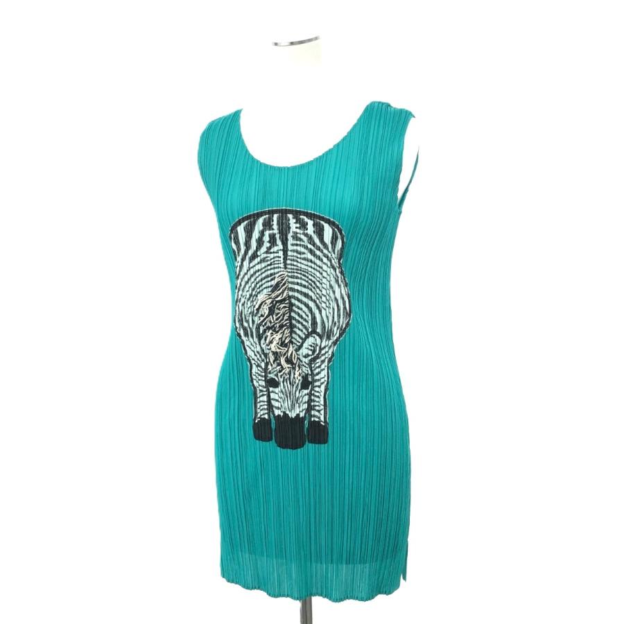 PLEATS PLEASE 緑色ノースリーブチュニック 【公式通販】