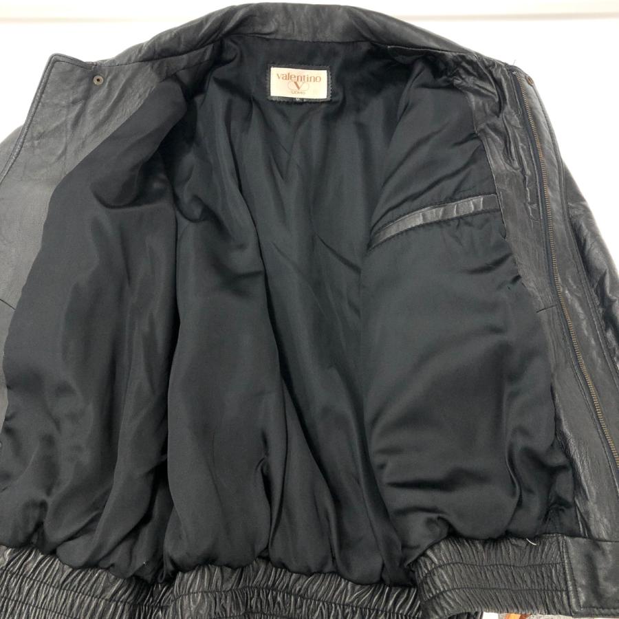 VALENTINO ヴァレンティノ レザージャケット サイズ:XL ブラック VALENTINO ヴァレンティノ レザージャケット サイズ:XL ブラック