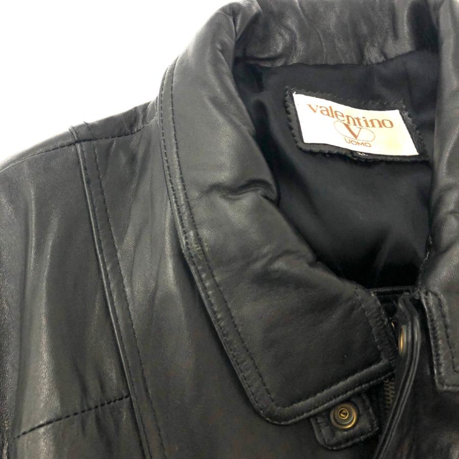 VALENTINO ヴァレンティノ レザージャケット サイズ:XL ブラック VALENTINO ヴァレンティノ レザージャケット サイズ:XL ブラック