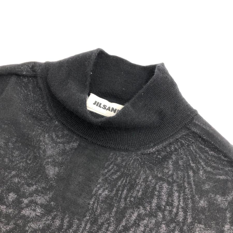 JIL SANDER ジルサンダー 半袖ニット 良好 サイズ:34 ブラック ウール 