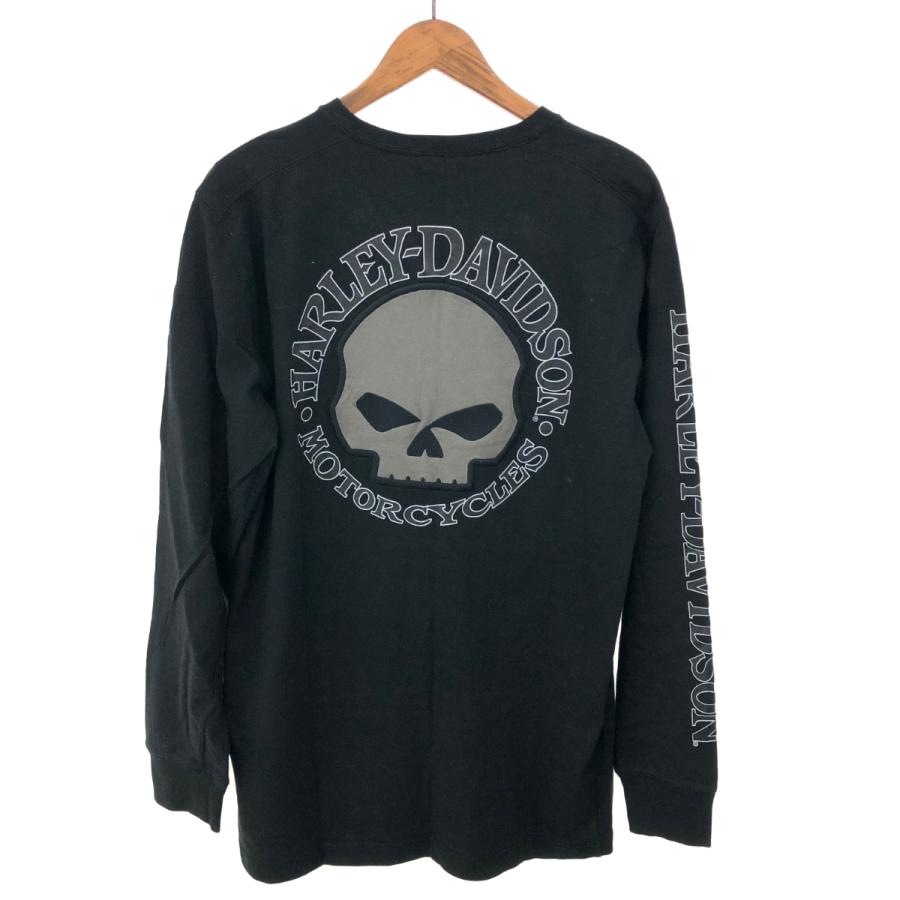HARLEY DAVIDSON ハーレーダビッドソン スカル 長袖 カットソー 良好 