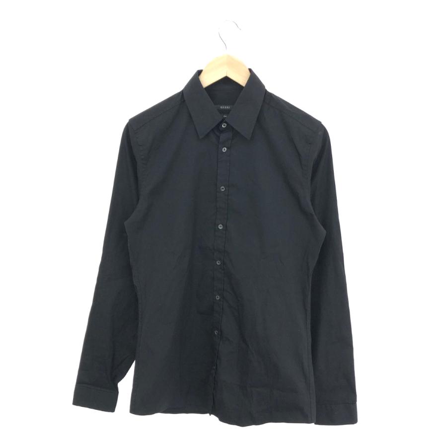 GUCCI グッチ 長袖シャツ サイズ:15/38 ブラック メンズ トップス 