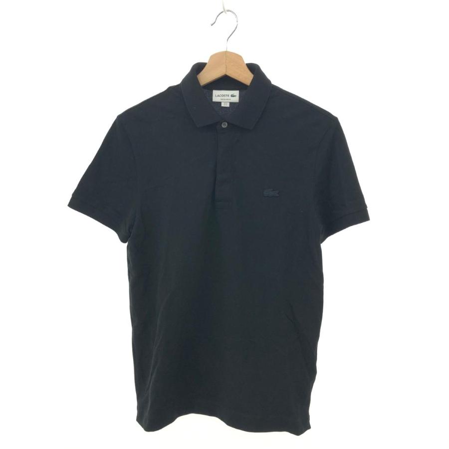 LACOSTE ラコステ 半袖ポロシャツ 良好 サイズ:FR3 ブラック LACOSTE ラコステ 半袖ポロシャツ 良好 サイズ:FR3 ブラック