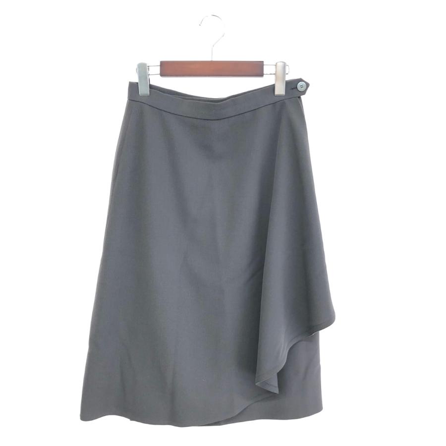 HERMES エルメス ラップデザイン スカート 良好 サイズ:40 グレージュ  