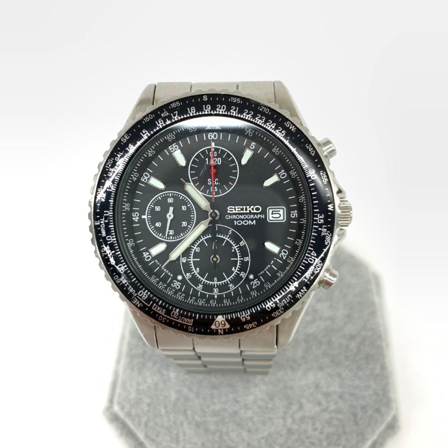 SEIKO セイコー フライトマスター 腕時計 クロノグラフ 7T92-0CF0 