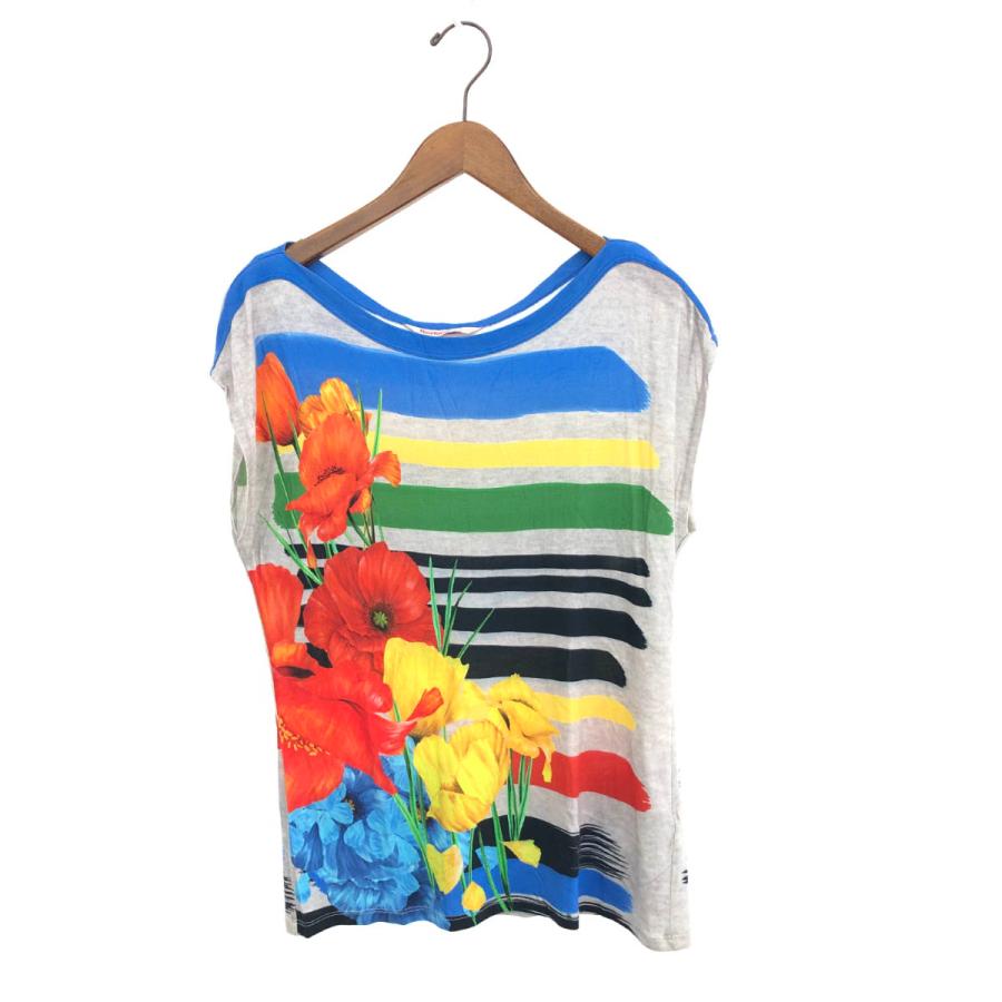 Desigual デシグアル ノースリーブカットソー 良好 サイズ:L マルチ 