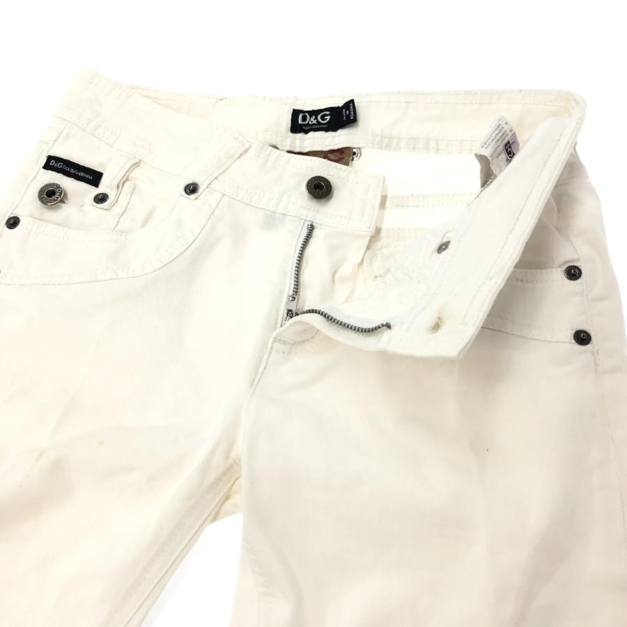 D&G ドルチェ&ガッバーナ デニムパンツ サイズ:24 ホワイト D&G ドルチェ&ガッバーナ デニムパンツ サイズ:24 ホワイト