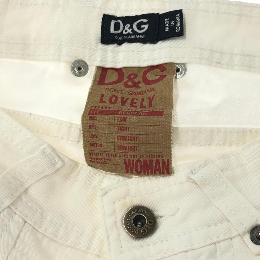 D&G ドルチェ&ガッバーナ デニムパンツ サイズ:24 ホワイト D&G ドルチェ&ガッバーナ デニムパンツ サイズ:24 ホワイト
