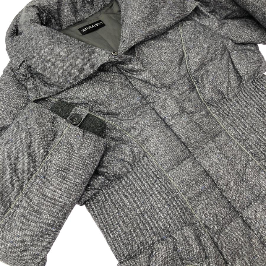 良好 Sensounico センソユニコ 中綿ロングコート サイズ:40 グレー