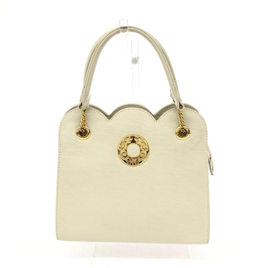 HANAE MORI ハナエモリ ハンドバッグ ホワイト レディース bag 鞄  