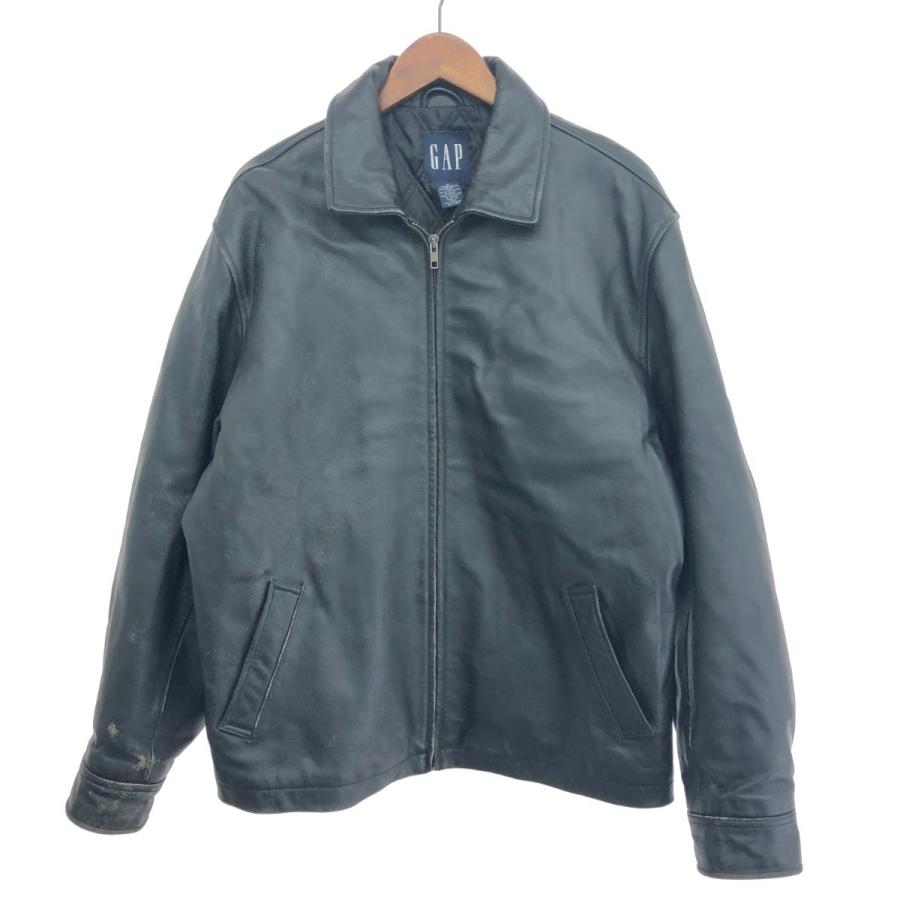 GAP ギャップ レザージャケット　サイズM Gap ギャップ アルミジップ シングル レザージャケット サイズ:M