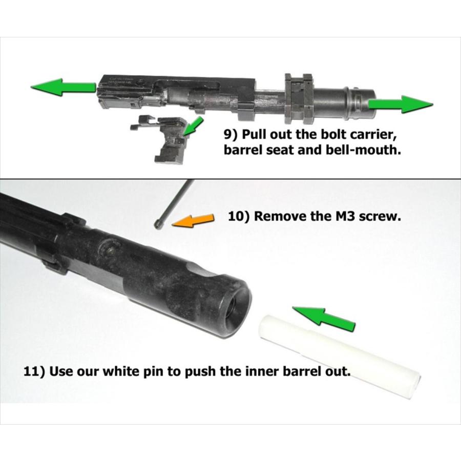 E7 昔のバレルセット Wii Tech 製 アウターバレル ( KWA MP9/TP9 システム7 GBB用