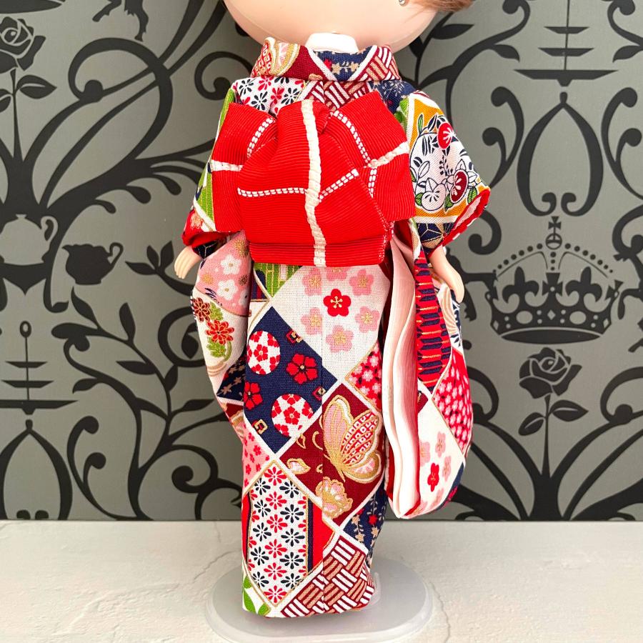 リカちゃん アイシードール 着物 作り帯 セット 振り袖 帯 リカちゃん アイシードール 着物 作り帯 セット 振り袖 帯