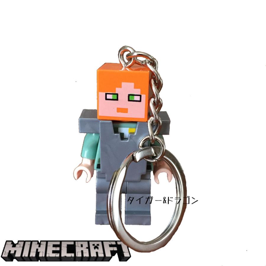 マインクラフト レゴ互換ブロック ミニフィグ キーホルダー キーリング キーチェーン アレックス マイクラゲームキャラクターグッズ Minecraft Key Ring B002 Tiger Dragon 通販 Yahoo ショッピング