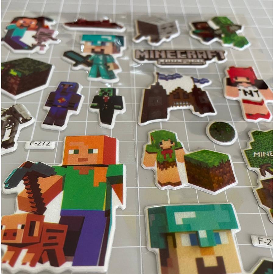 マインクラフト ぷくぷくシール ステッカー シール スティーブ