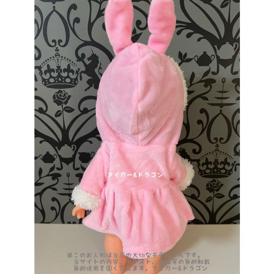 メルちゃん服 25cmドール メルちゃん人形 ウサギ耳 フード ボア メルちゃん服 25cmドール メルちゃん人形 ウサギ耳 フード ボア