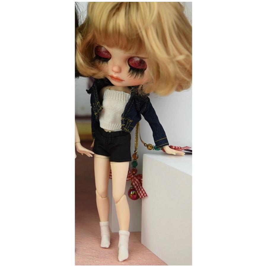 タイツに見えるリブ長ーいソックス　リカちゃん　ブライス 1/6ドール ドール着物の足袋 ブライス リカちゃん BJD 人形用 ソックス