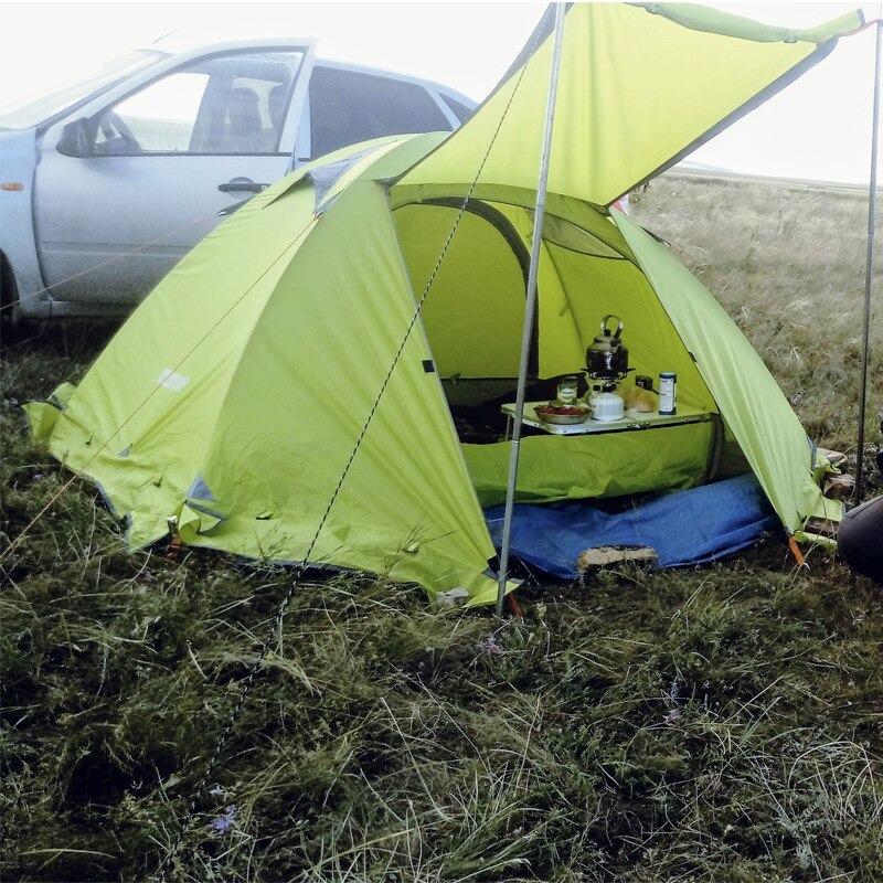 FLYTOP キャンプ テント 2人用 二重層 防風 防水 冬 プロ : TIGER