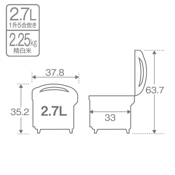 タイガー 業務用 炊飯ジャー 炊きたて 1升5合炊き JCC-270PXS タイガー 業務用 炊飯ジャー 炊きたて 1升5合炊き JCC-270PXS