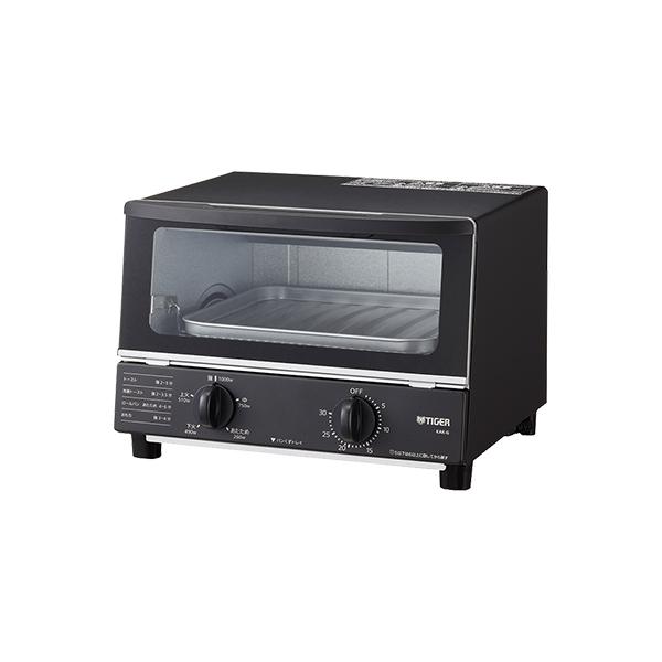 タイガー 激安通販販売 オーブントースター KAK-G100K ブラック ついに再販開始 コンパクト ワイド 調理