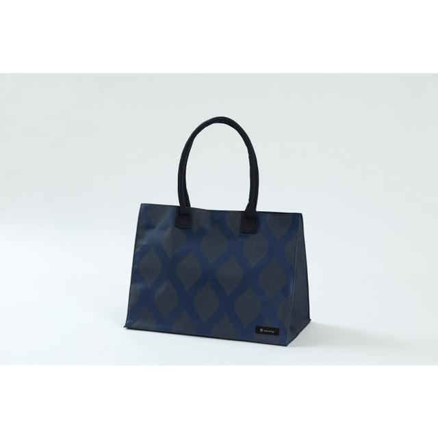 [hacobag] ハコバッグ トートバッグ Mサイズ（立涌 青 紺）Tachiwaku Blue Navy　立涌　青 紺 | 