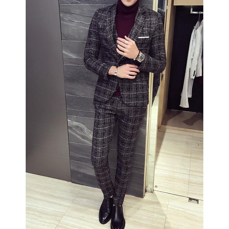 メンズ 1つボタン 3点セット ビジネススーツ 紳士服 フォーマル スーツ