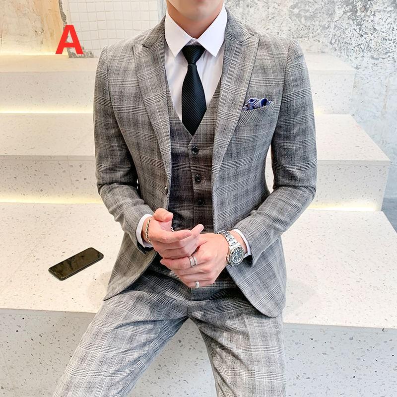 21超人気 セットアップスーツ 3ピーススーツ 3点セット メンズ スーツ チェック柄 メンズスーツ ビジネススーツ フォーマルスーツ 成人式 結婚式 紳士服 入学式 最終値下 Www Skylanceronline Com
