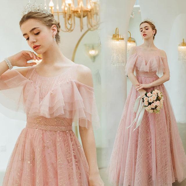 激安ブランド パーティードレス ピンク 結婚式 演奏会 ドレス 袖あり フレア ロング丈 大きいサイズ マキシ丈 お呼ばれ 二次会 代 30代 40代 50代 H ティージービーヤフー店 通販 Yahoo ショッピング 最新の激安 Lewisfamilyinsurance Com