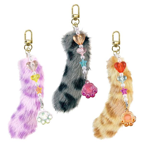 キラキラ肉球しっぽキーホルダー【不良対応不可】 : こどもモール