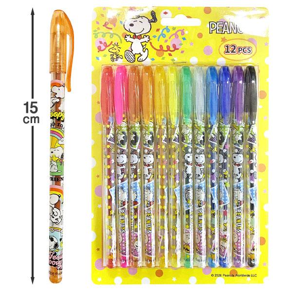 【稀少】PEANUTS PENS PARTY ボールペン 9本セット スヌーピー キラキラゲルペン12本セット【不良対応不可】 : こども