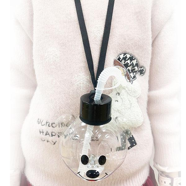 光るミッキーマウスフェイスボトル【不良対応不可】 : こども