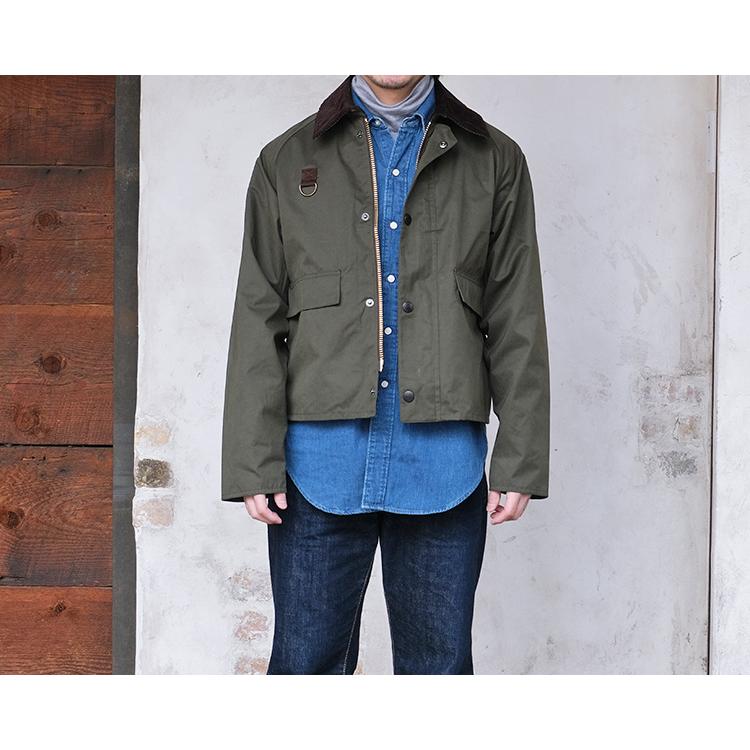 【24SS入荷分/2ワラントになります】Barbour バブアー OS SPEY CASUAL スペイ ピーチスキン ノンワックス MCA0932 セージ グリーン メンズ 〔FL〕｜tigers-brothers｜03