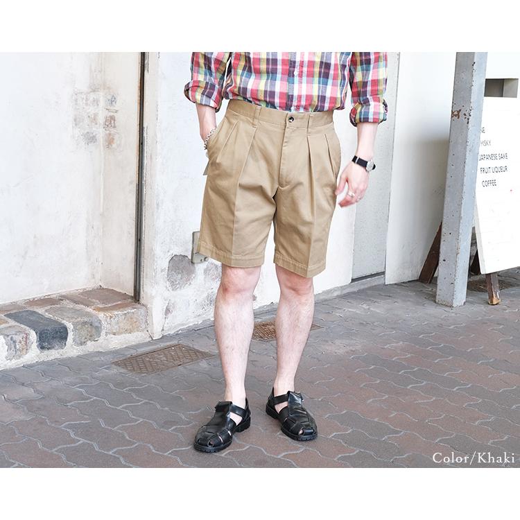 BARNSTORMER バーンストーマー 1402P 2P DRESS CHINO SHORTS 2プリーツ