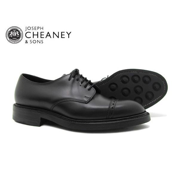 JOSEPH CHEANEY  ジョセフ チーニー アストウェル ASTWELL BLACK ビジネス  ブラック *メンズ パンチドキャップトゥ シューズ〔FL〕｜tigers-brothers