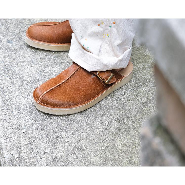 CLARKS ORIGINALS クラークスオリジナルズ Trek Mule トレックミュール サンダル スエード ブラウン クレープソール メンズ 〔FL〕｜tigers-brothers｜05