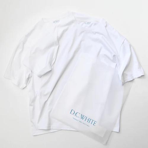 ディーシーホワイト/ パーセル 2枚組 パックTシャツ / ホワイト D.C.WHITE ディーシーホワイト Parcel パーセル Pure White ピュア