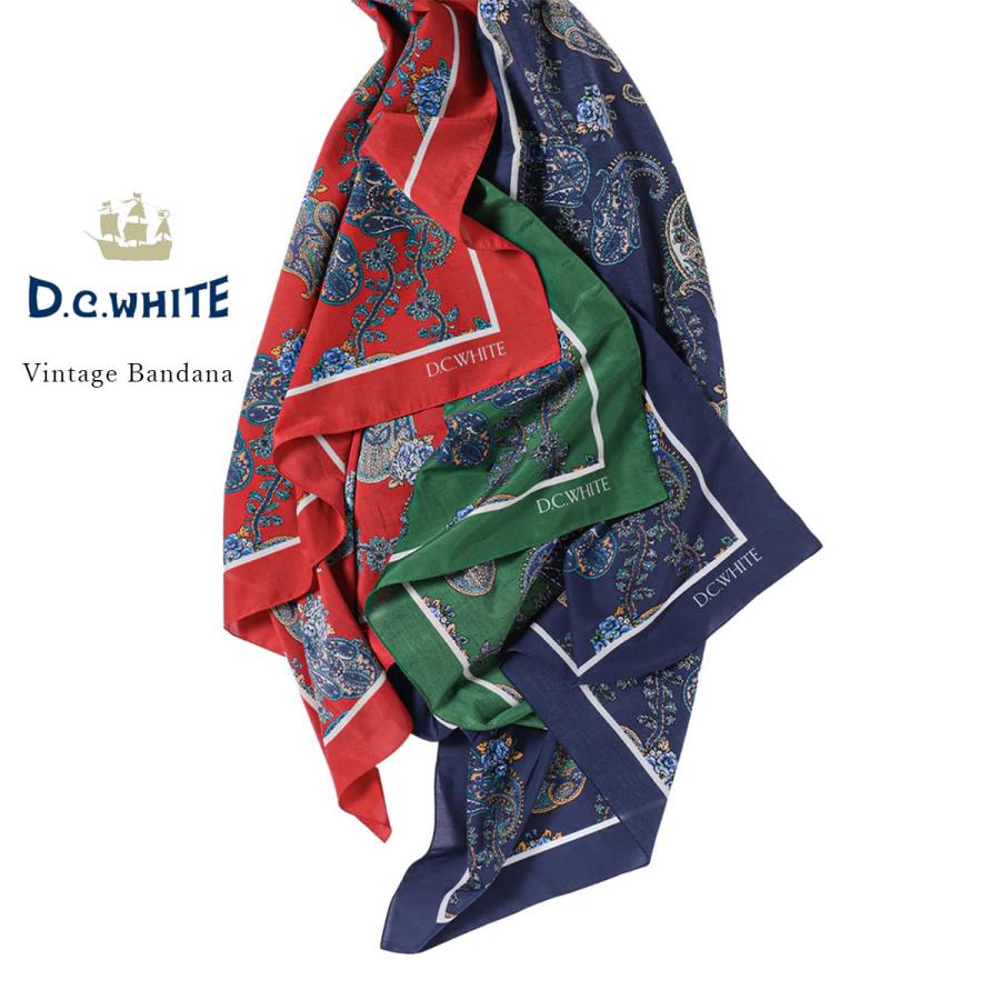 D.C.WHITE ディーシーホワイト Vintage Bandana ヴィンテージバンダナ