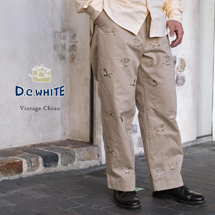 50s ビンテージ ホワイトチノパンツ ワークパンツ スラックス 40s 50s vintage pants ヴィンテージ ホワイトパンツ チノパン USA製