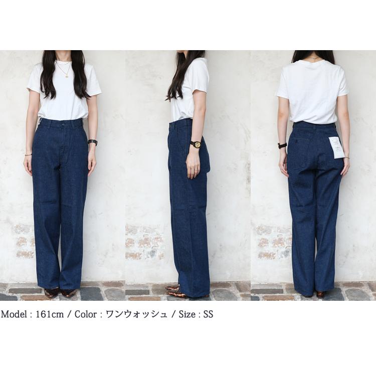 DOMINGO ドミンゴ ボトムス デニム ワイドパンツ レディース #14 DOMINGO ドミンゴ ボトムス デニム ワイドパンツ レディース #14
