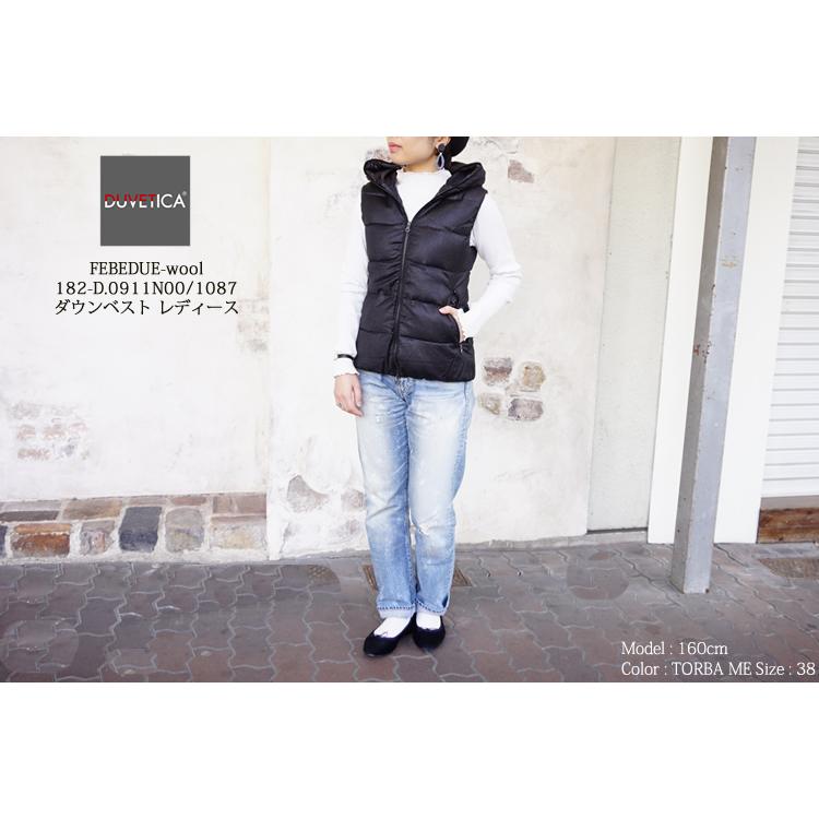 DUVETICA ダウンベストFebe-due Wool ブラックLサイズ DUVETICA ダウンベストFebe-due Wool ブラックLサイズ