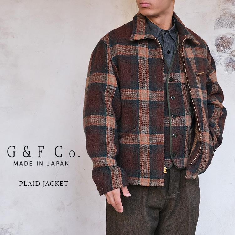 G&F Co. ジーアンドエフ PLAID JACKET プレイドジャケット ウール 日本