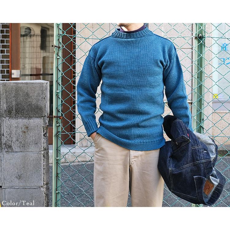 Guernsey WOOLENS ガンジーウーレンズ TRADITIONAL GUERNSEY SWEATER トラディショナルガンジーセーター メンズ レディース 〔FL〕｜tigers-brothers｜05