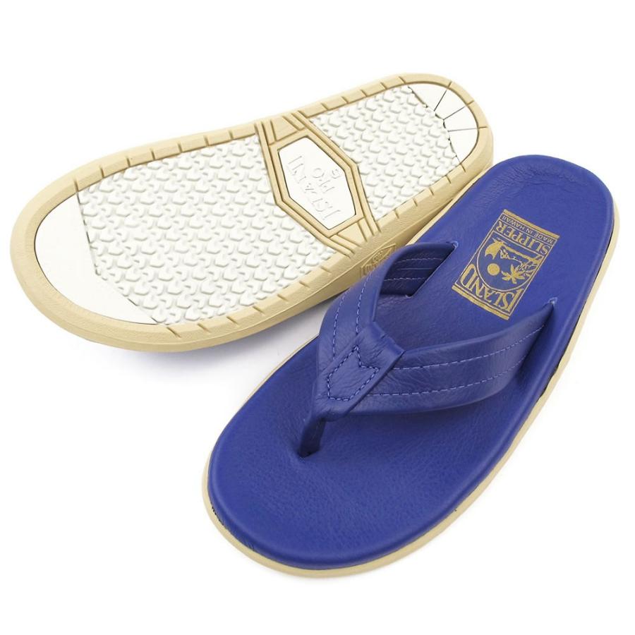 【ホノルル限定品】　美品　アイランドスリッパ　ネイビー　ゴールド　レザー　29㎝ ISLAND SLIPPER（アイランドスリッパ） レザーサンダル メンズ
