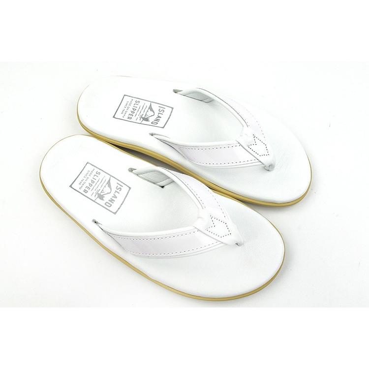 新品 未使用 アイランドスリッパ PT202 レザーサンダル 白　28サイズ ISLAND SLIPPER（アイランドスリッパ） パテント レザーサンダル