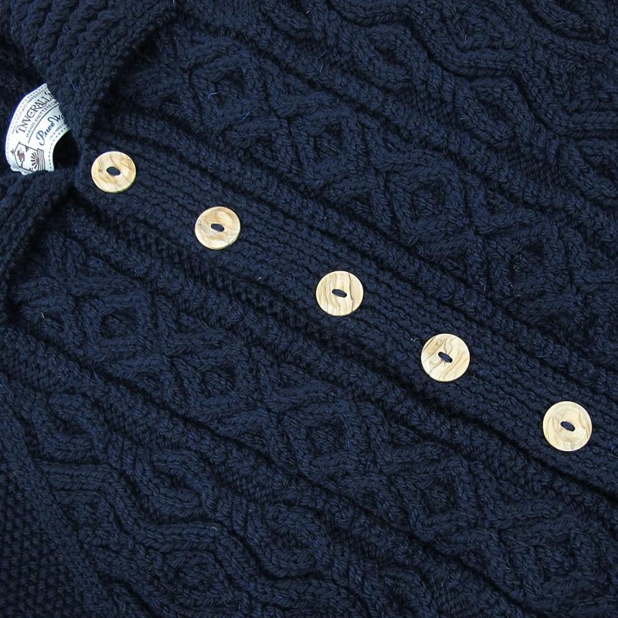 INVERALLAN インバーアラン 3A ハンドニット カーディガン〔SK INVERALLAN インバーアラン 3A ハンドニット カーディガン〔SK