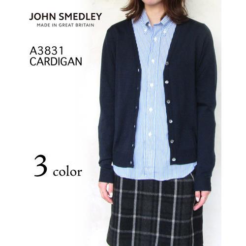 ジョンスメドレー カーディガン レディース 日本別注モデル JOHNS MEDLEY A3831 WOMEN STANDARD FIT （NEW BASIC）〔FL〕