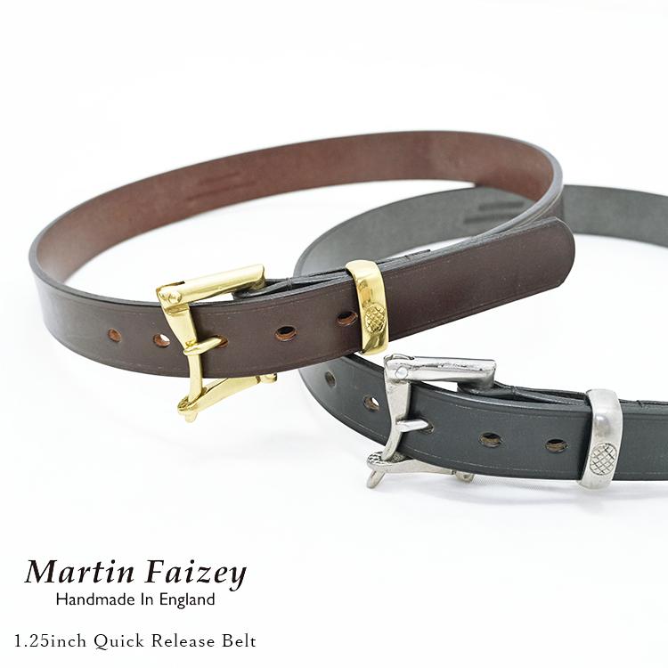 Martin Faize マーティンフェイジー 本革 クイックリリースベルト MARTIN FAIZEY（マーティンフェイジー） 1.25inch Quick Release Belt