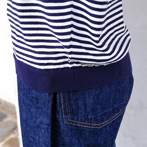 MOONCASTLE ムーンキャッスル ICE COTTON BORDER SHORT CREWNECK