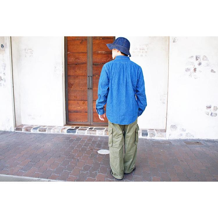 orSlow オアスロウ 01-8012 BUTTON DOWN SHIRT Denim Used ボタンダウンシャツ デニム ユーズド メンズ 〔FL〕｜tigers-brothers｜09